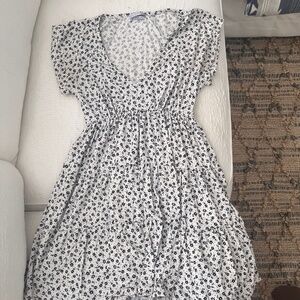 UO Julia Teared Ruffle Mini Dress